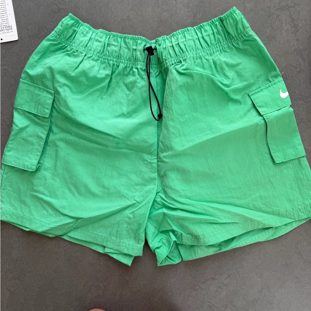 Nike Women's Bright Green Cargo Shorts
